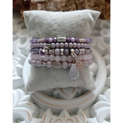 armbanden set in lila en zacht paars VERKOCHT! armbanden set in lila en zacht paars VERKOCHT!